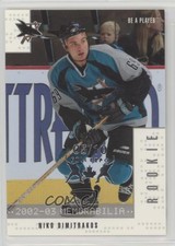 2002-03 ITG Be A Player Memorabilia Fall Expo /10 Niko Dimitrakos #365 Rookie RC