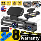 HD 1080P Car Dual Lens Dash Cam DVR Front & Inside Camera Night Vision Recorder