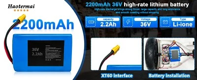 New Brand 10S2P 36V 4.4Ah Li-Ion Battery For Hoverboard Scooter Balance Board - Image 1 of 4