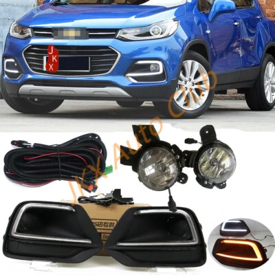 For Chevrolet Trax 17-2021 LED DRL Daytime Light LED Bulb Fog Lamp Wiring k Set - Image 1 of 4