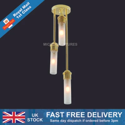 MICROMINIATURES Puppenstube Röhrenschirm Deckenleuchte Maßstab 1/12 (01482)