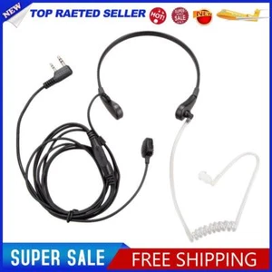 2Pin PTT Throat Mic Covert Acoustic Tube Earpiece Headset for UV-5R - Zdjęcie 1 z 3