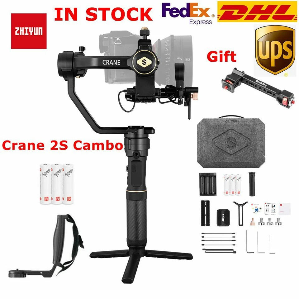 Zhiyun Crane 2S Cambo3-Axis Handheld Gimbal Stabilizer fr DSLR Mirrorless Camera - Image 1 of 4