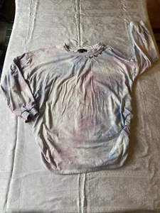 Derek Heart Maternity Tie Dye Long Sleeve Butterfly Sweatshirt Size XL - Picture 1 of 14