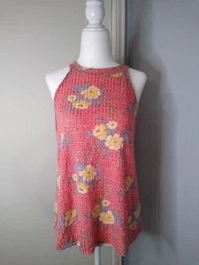 W5 Women Red Sleeveless Blouse M - Imagen 1 de 5