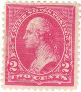 Scott # 267 - 2c Carmine - Washington, Type III - Mint Hinged - Picture 1 of 2