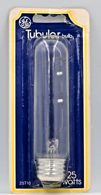GE Tubular Bulb 25T10 Appliance Aquarium Cabinet Picture light bulb - Image 1 of 2