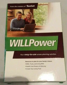 H&R Block Will Maker Power Plus Living Trust Software NEW by J Adams WillPower - Picture 1 of 3