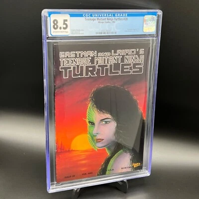 Mirage Teenage Mutant Ninja Turtles TMNT #28 Comic Feb 1990 CGC 8.5 VF+ - Image 1 of 2