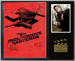Inglorious Bastards Reproduction Signed Movie Script Wood Plaque Display - Picture 1 of 8