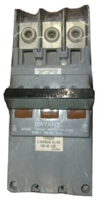 BRYANT BJH3150 CIRCUIT BREAKER 3 POLE 120/240V AC 150 AMP *NO BOX* - Picture 1 of 5