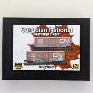 Micro-Trains 98305017 N Scale Canadian National Weathered 2-Pack - Picture 1 of 2