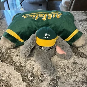 Oakland A's Large 18" Pillow Pet - MLB Oakland Athletics Elephant Pillow EUC - Picture 1 of 9