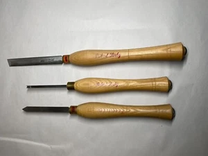 Robert Sorby Set of 3 Wood Turning Chisel Sheffield UK 3/4" - Picture 1 of 6