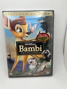 BAMBI [TWO-DISC PLATINUM EDITION, Factory Sealed, Rios In Wrapping, S1-2 - Picture 1 of 4