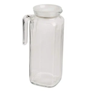 Bormioli Rocco 33.75oz Frosted Glass Pitcher Airtight Leak Proof Carafe - Picture 1 of 7