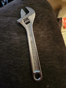 Kobalt 8 Inch adjustable wrench With 7/16" box wrench in handle Chrome Vanadium - Picture 1 of 4