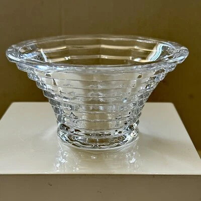 Vintage Ralph Lauren Clear Crystal Votive Candle Holder -RETRO ART DECO STYLE! - Image 1 of 4