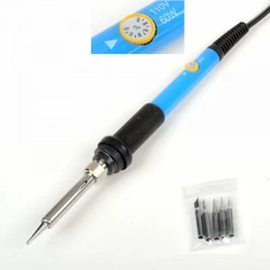 110V 60W w/ Adjustable Temperature 200-450°C Pencil Electric Soldering Iron Kit - Picture 1 of 6