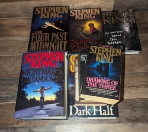 LOT OF 8 STEPHEN KING BOOKS HARDCOVER DUST JACKETS PAPERBACK - Picture 1 of 12