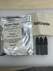 Tektronix 016-0725-00 Black Plotter Pens for 4662 and 4663 - Pack of 3 Pens NEW! - Picture 1 of 3