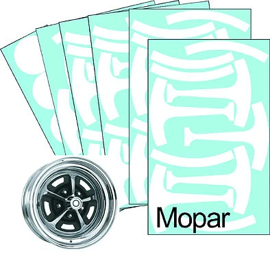  Plantillas de máscara de pintura para ruedas Dodge/Plymouth Magnum 500 67-76 Foto 1 de 4