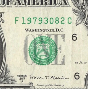 MARCH 8 1979 Birthday Date Note Fancy Serial Number One Dollar Bill - Picture 1 of 12