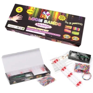 1 Kit Loom Bands Telaio Per Braccialetto Elastico Colorato In Gomma Colorato - Picture 1 of 1