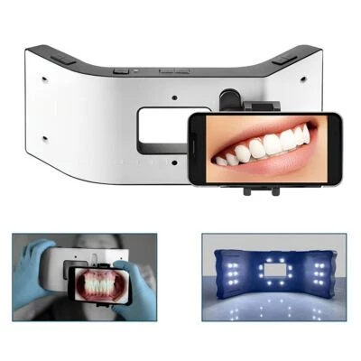 Ayuda para fotografía dental Cámara de teléfono celular oral Lámpara de luz complementaria realista Foto 1 de 4