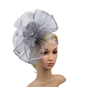 Elegant Fascinator Hat Headband Ladies' Day Cocktail Tea Party Wedding Hair Clip - Picture 1 of 69