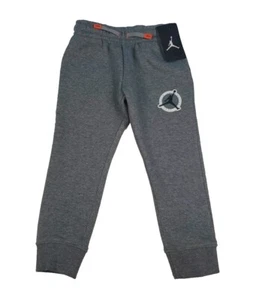 Jordan Flight MVP Gray Fleece Sweatpants Embroidered Logo Kids Boys Size 5 - Picture 1 of 14