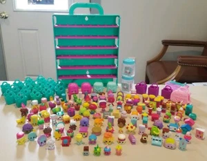 Shopkins MOOSE Green case 135 cupcake fruit food dog piano phone 164 PC total - Picture 1 of 10