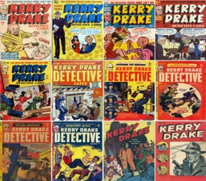 1948 - 1952 Kerry Drake Detective Cases paquete de cómics - 12 libros electrónicos en CD - Imagen 1 de 3