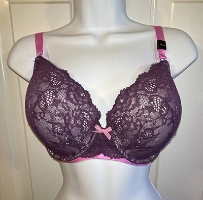 Victoria’s Secret Dream Angel Perfect #22889441  Lined Embroidered  Bra 34 DDD - Image 1 of 4