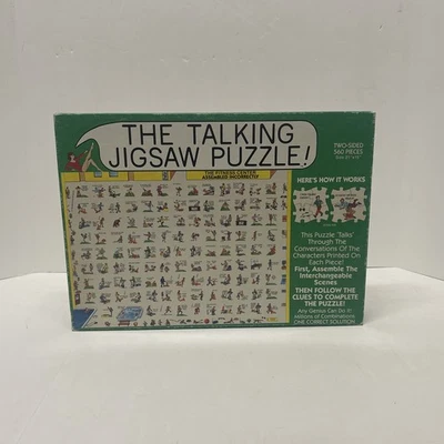 1992 The Talking Jigsaw Puzzle “The Fitness Center” 560 Pcs 2 Sided COMPLETE - Image 1 of 3