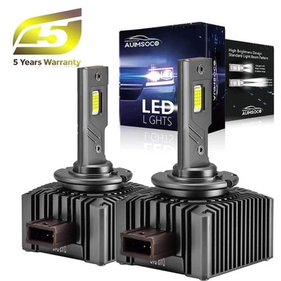 LED Headlight For Buick	Allure 2010 D1R D1S 6000K White Super Bright CANBUS 2Pcs - Image 1 of 4