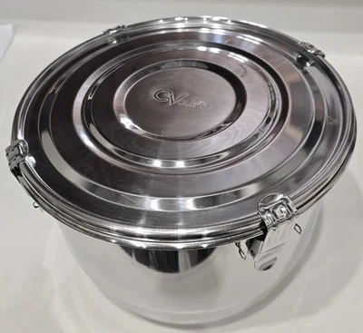 Contenedor metálico hermético con tapa CVault de 8 litros (1 libra) Foto 1 de 3