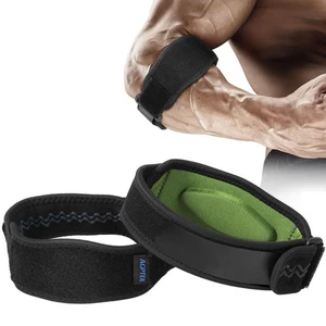 AGPTEK Elbow Brace for Tendonitis and Tennis Elbow 2 Pack Tennis Golfers Elbo... - Picture 1 of 7