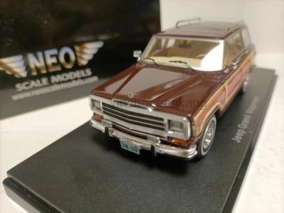 Neo 1:43 Jeep Grand Wagoneer SUV Wagner Luxury Off Road Vehicle Model- Brown - Image 1 of 4