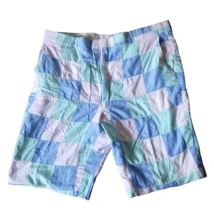 Vintage 1990s Orvis Patchwork Indian Madras Pastel Multicolor Shorts 36 - Bild 1 von 8