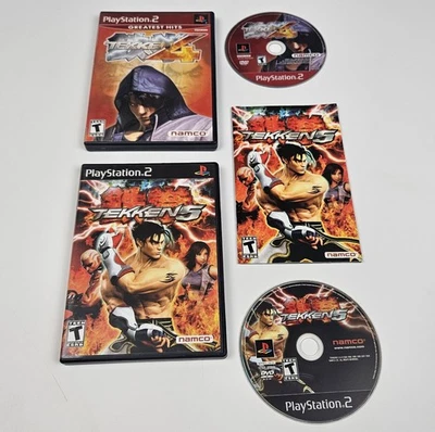 Tekken 4 y 5 Sony PlayStation 2 Ps2, (5 está completo) Lote de 2 Foto 1 de 4