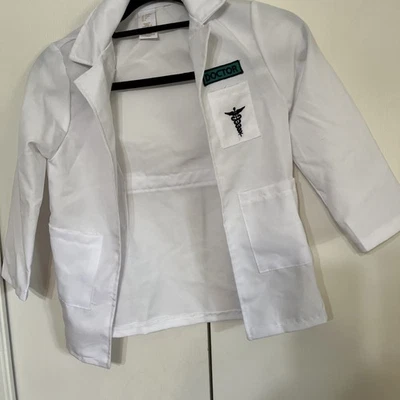 Dress Up Lab Coat for Kids - 3/4 Length Doctor's Lab Coat Sz SMALL (5-6) NWOT - Image 1 of 4