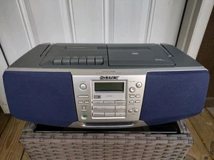 Sony CFD-S38 CD AM/FM Radio Cassette Reproductor Corder Boombox Portátil - Imagen 1 de 9
