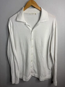 SuitSupply Maglione Uomo 2XL Bottoni Manica Lunga Collo Camicia Misto Seta - Foto 1 di 7