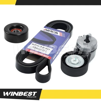 Kit de componentes de transmisión por correa Serpentine apto para Jeep TJ Wrangler Grand Cherokee L6 99-06 Foto 1 de 4