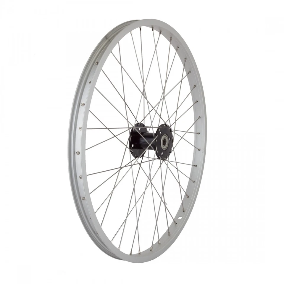 24in Alloy Trike Rear Wheel - WEI AS7X Rim, 15mm Axle, Clincher, Silver - Image 1 of 1