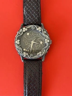 JOHN HARDY ALFEX SWISS STERLING WATCH MODEL 4874, WITH BROWN LEATHER, 20 BAND - Image 1 of 4