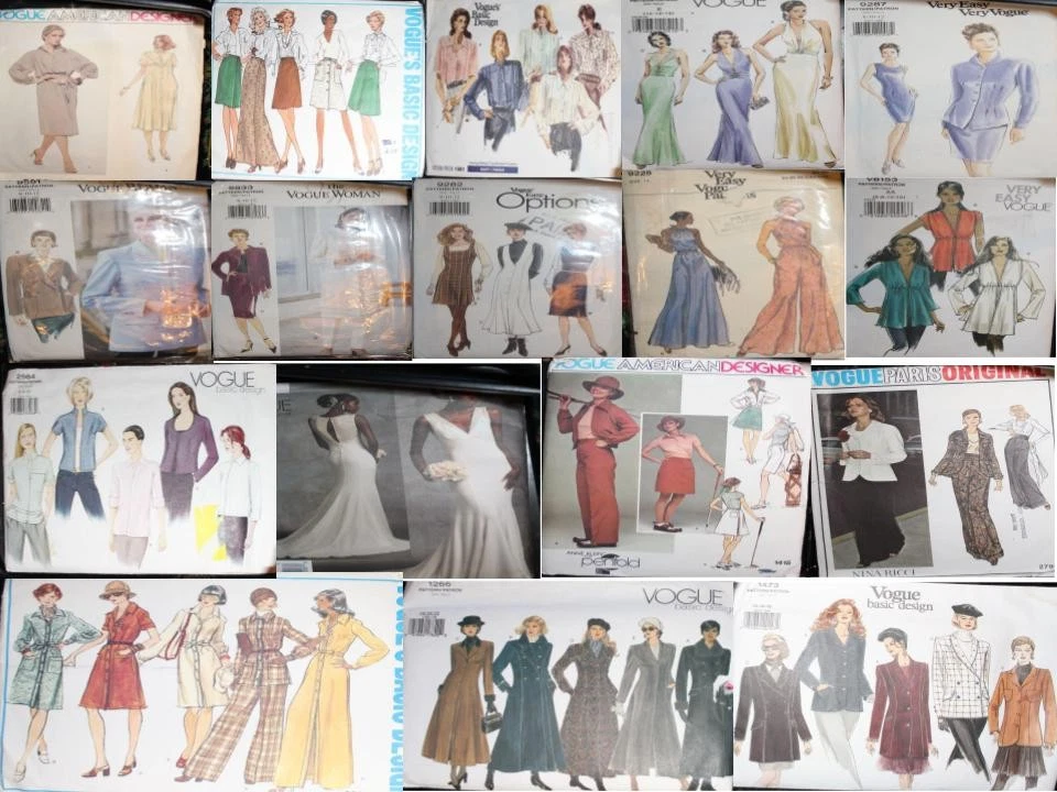 Vintage Vogue sewing patterns Uncut Your choice mens womens. (E) - Image 1 of 1