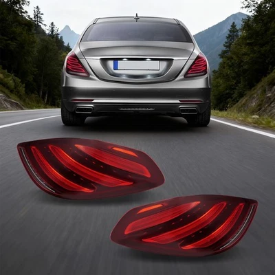For 2013-2020 Mercedes-Benz S-Class W222 LED Tail Light Rear Brake Lamps (Pair) Foto 1 de 4