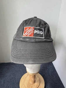 The Home Depot PRO Gray snapback baseball cap hat adjustable Dad Hat Distressed - Picture 1 of 5